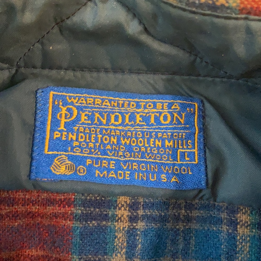 Like new Pendleton Virgin Wool Plaid Flannel Shir… - image 7